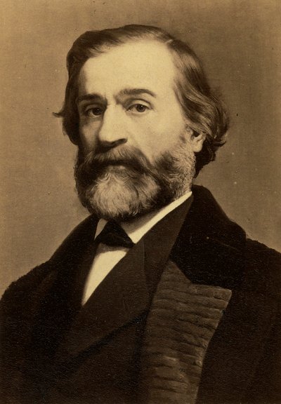 Portrait of the composer Giuseppe Verdi by Friedrich Bruckmann Verlag